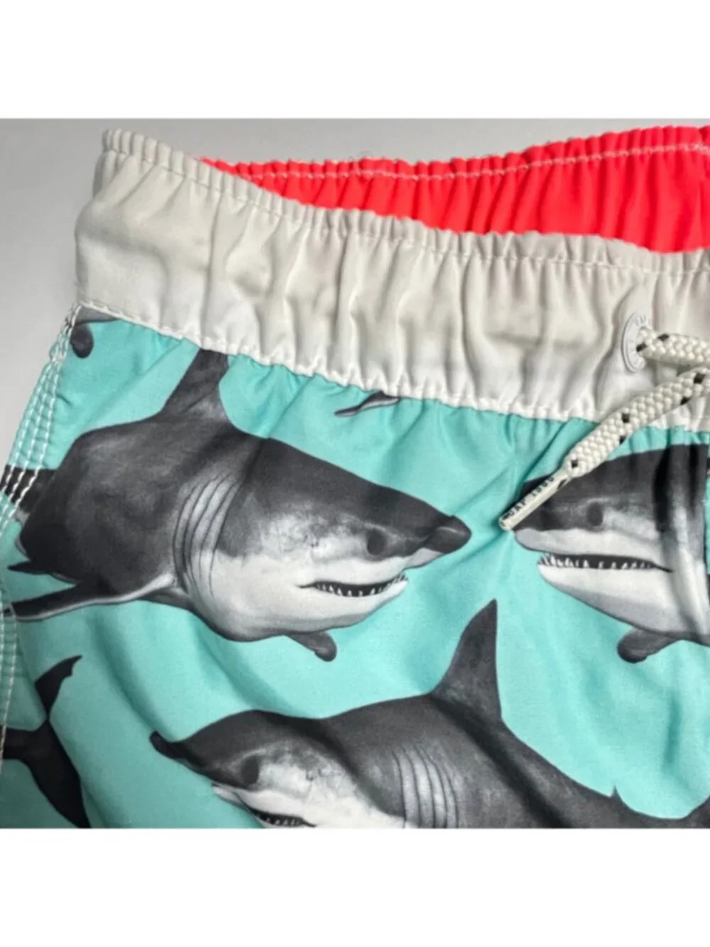 GAP Kids XL Shark Print Swim Trunks Swimsuit Shorts Beach Pool NWT